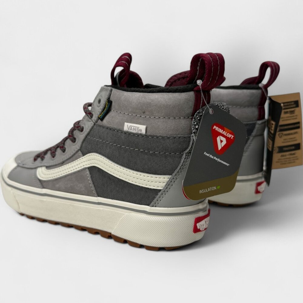 Vans Sk8-Hi MTE-2 Grey/White Womens Sz 9.5 New VN0A5HZZ51P - Picture 6 of 15